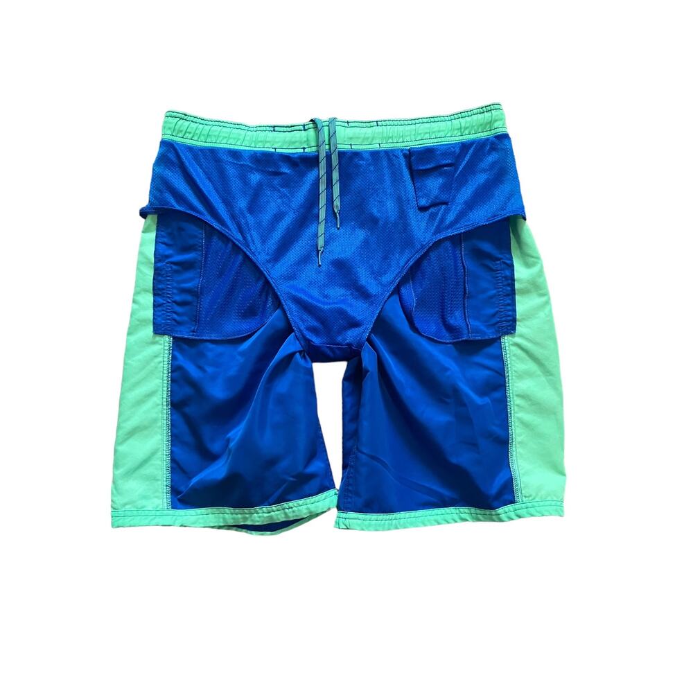 Nike Men's Blue Elastic Waist & Drawstring Swim Trunks | Size Large - Picture 8 of 11